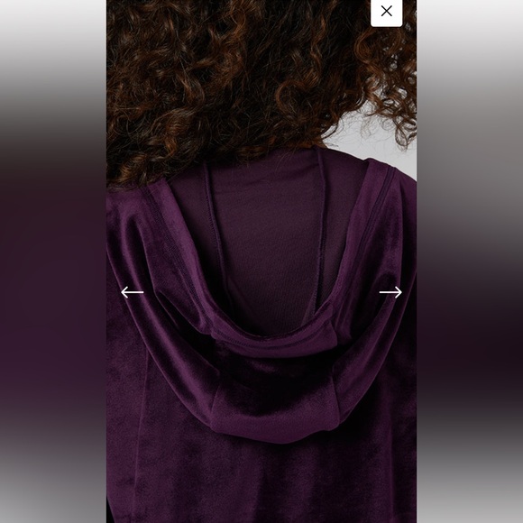 WOMEN'S SOFT VELOUR HOODED FULL-ZIP - Picture 3 of 4